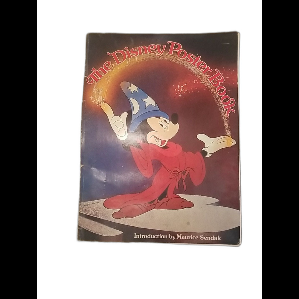 Vintage 1977 The Disney Poster Book Mickey Mouse Maurice Sendak 15 Art Prints XL